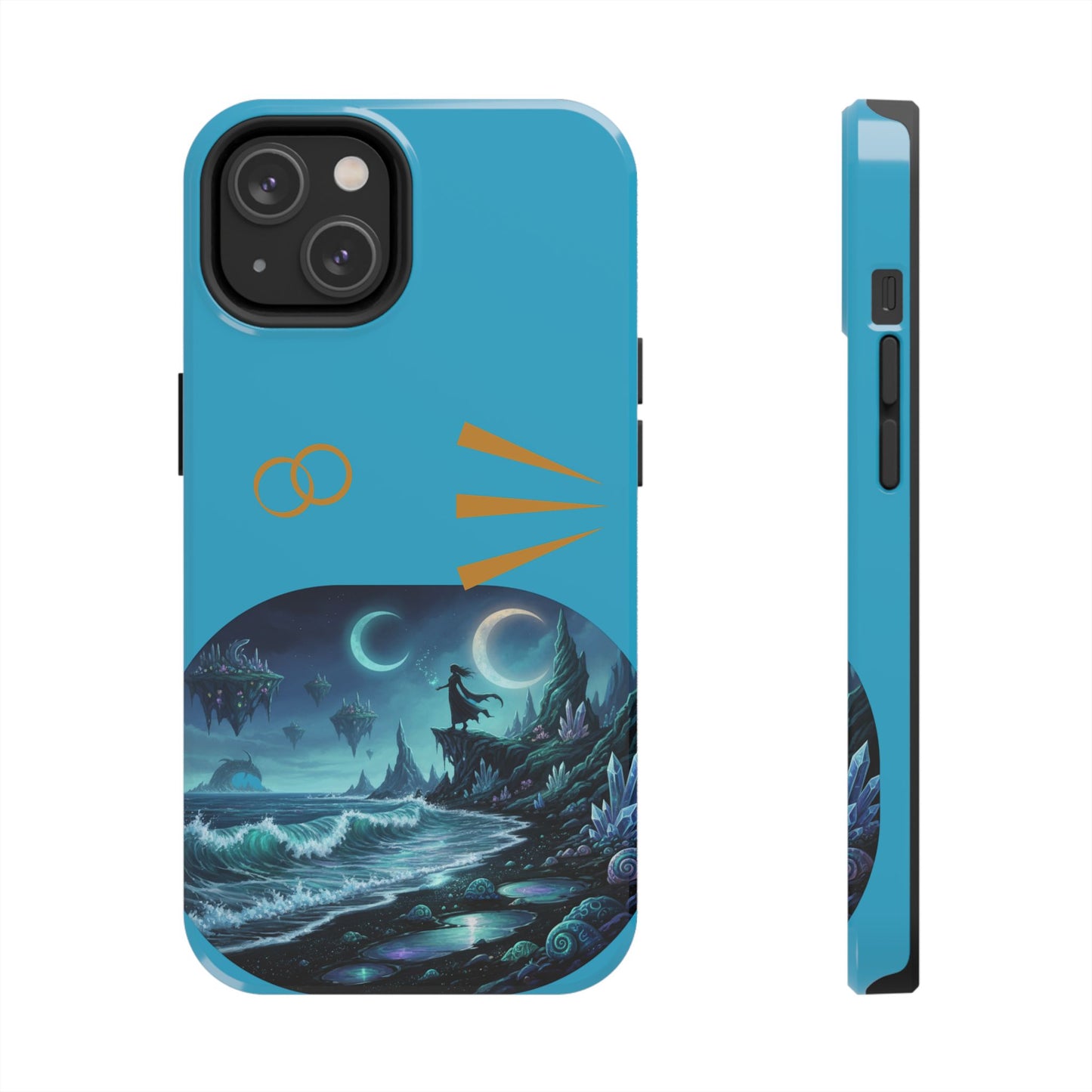 Tough Phone Case — Mystic Moonlit Shore Illustration