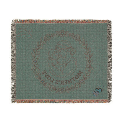 Mother's Love Woven Blanket — Soft Decorative Throw for New Moms & Mother's Day Gift