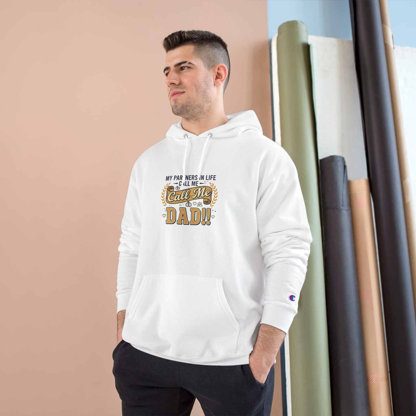 Dad Level 1001 Hoodie — 'My Partners in Life Call Me Dad' Graphic Sweatshirt