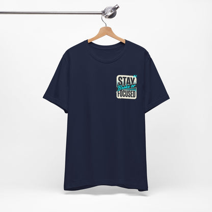 Stay Focused / Built Not Given Fitness T‑Shirt — “Stay Broke or Focused” Motivational Gym Tee
