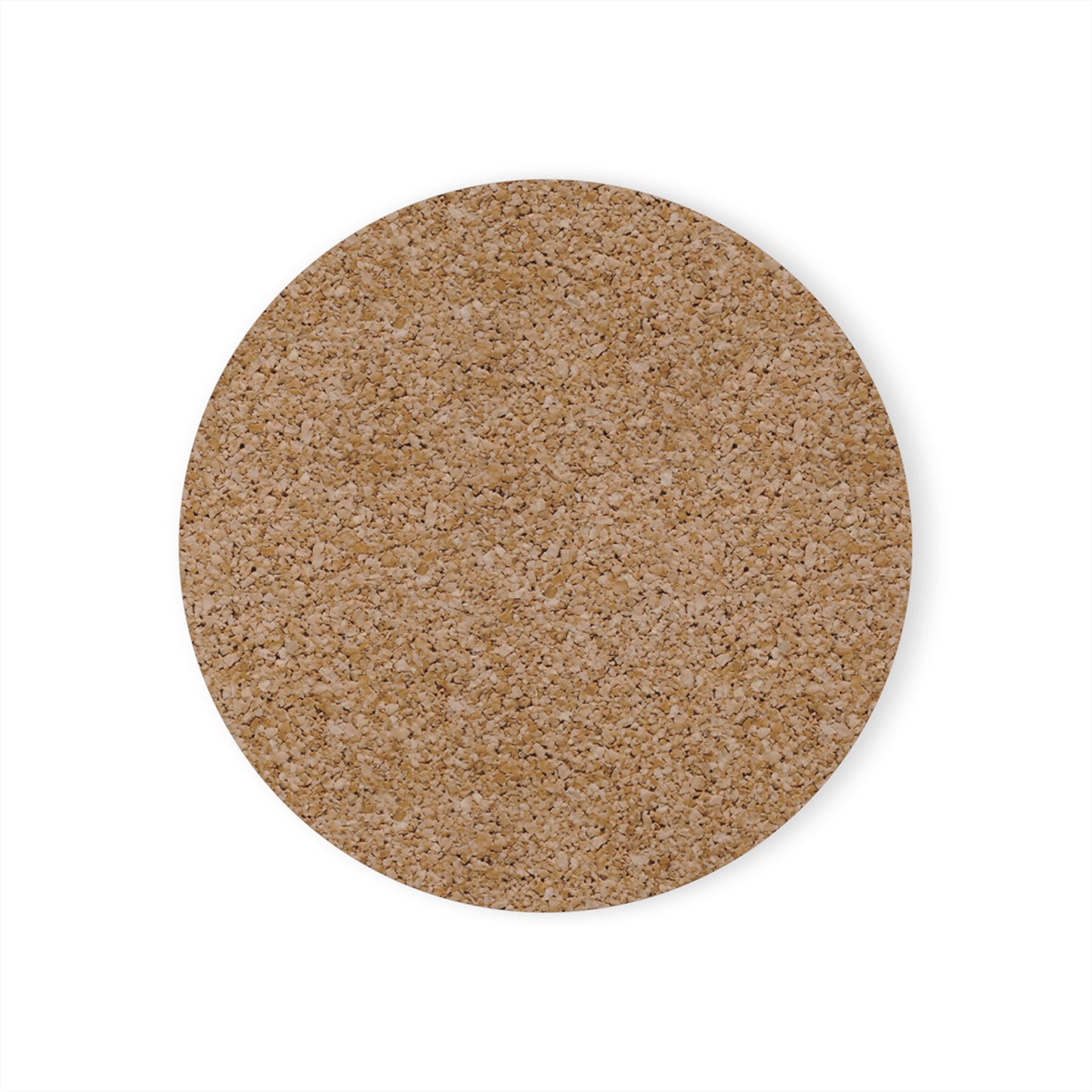 Moonlit Clouds Cork Coaster — Crescent Moon Night Sky Drink Coaster
