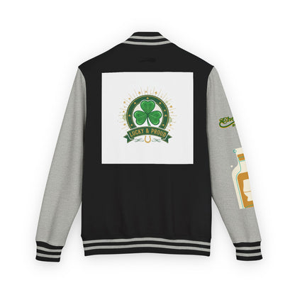 Lucky & Proud Shamrock Letterman Jacket