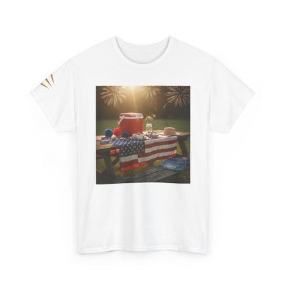4th of July Americana Tee — Patriotic Flag Picnic T-Shirt