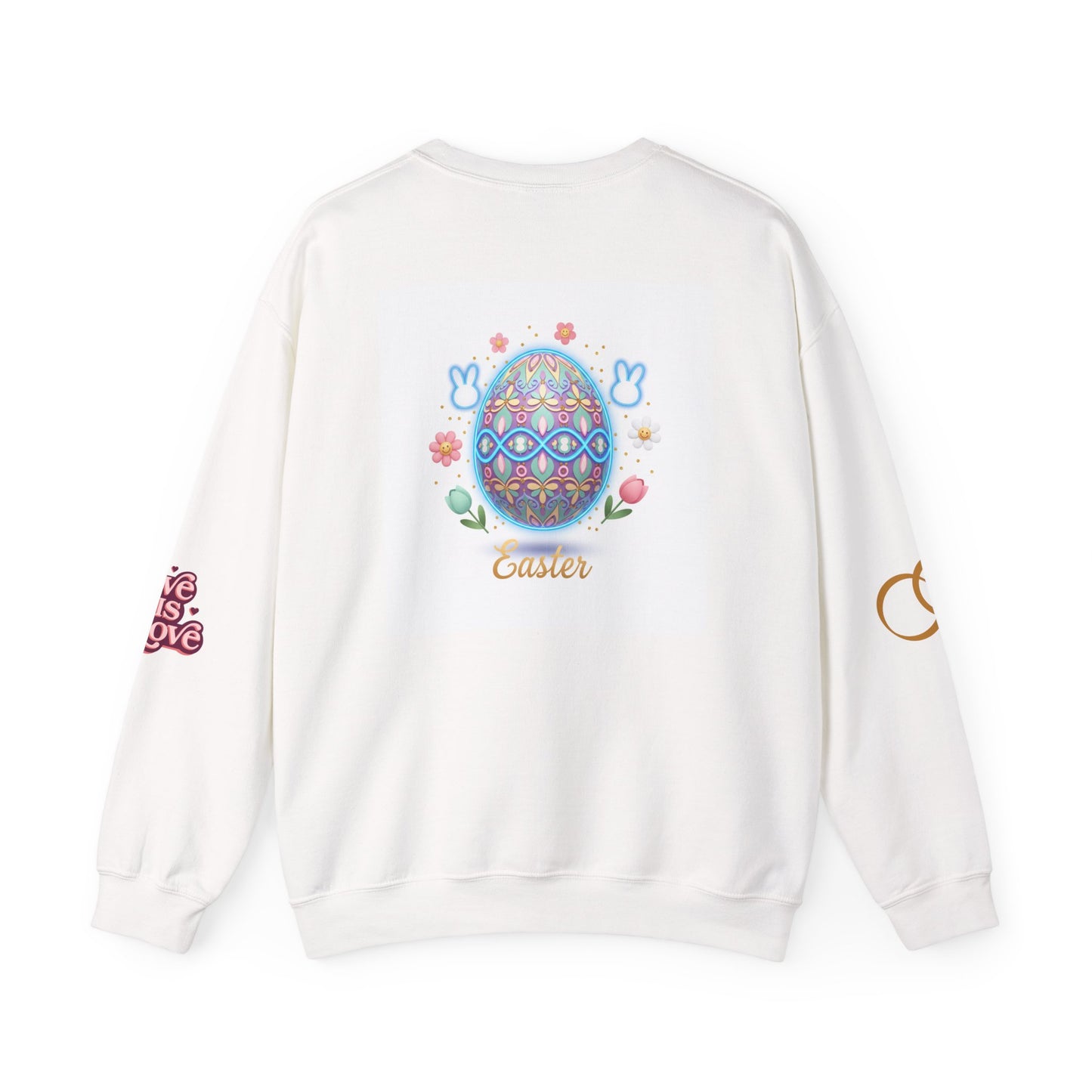 Easter Bunny & Candy Hearts Crewneck Sweatshirt