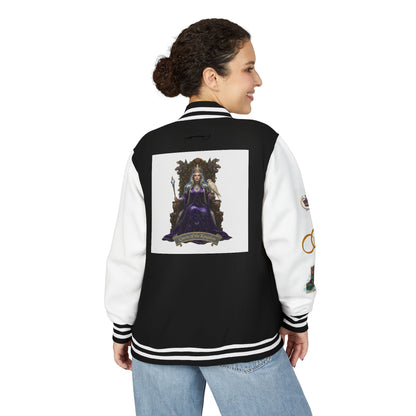 Letterman Jacket — Gothic Queen Illustration Varsity Jacket
