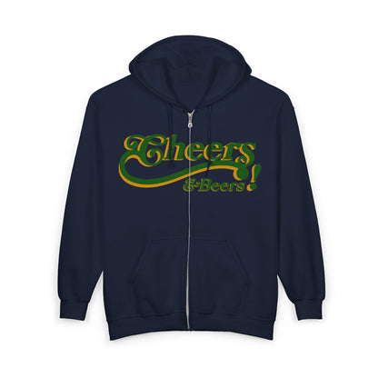 Cheers! Beer Zip Hoodie — ‘Straight Outta Pub’ St. Patrick’s Day Sweatshirt