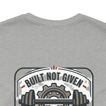Stay Focused / Built Not Given Fitness T‑Shirt — “Stay Broke or Focused” Motivational Gym Tee