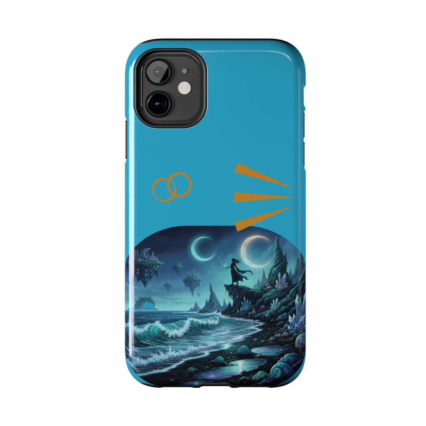Tough Phone Case — Mystic Moonlit Shore Illustration