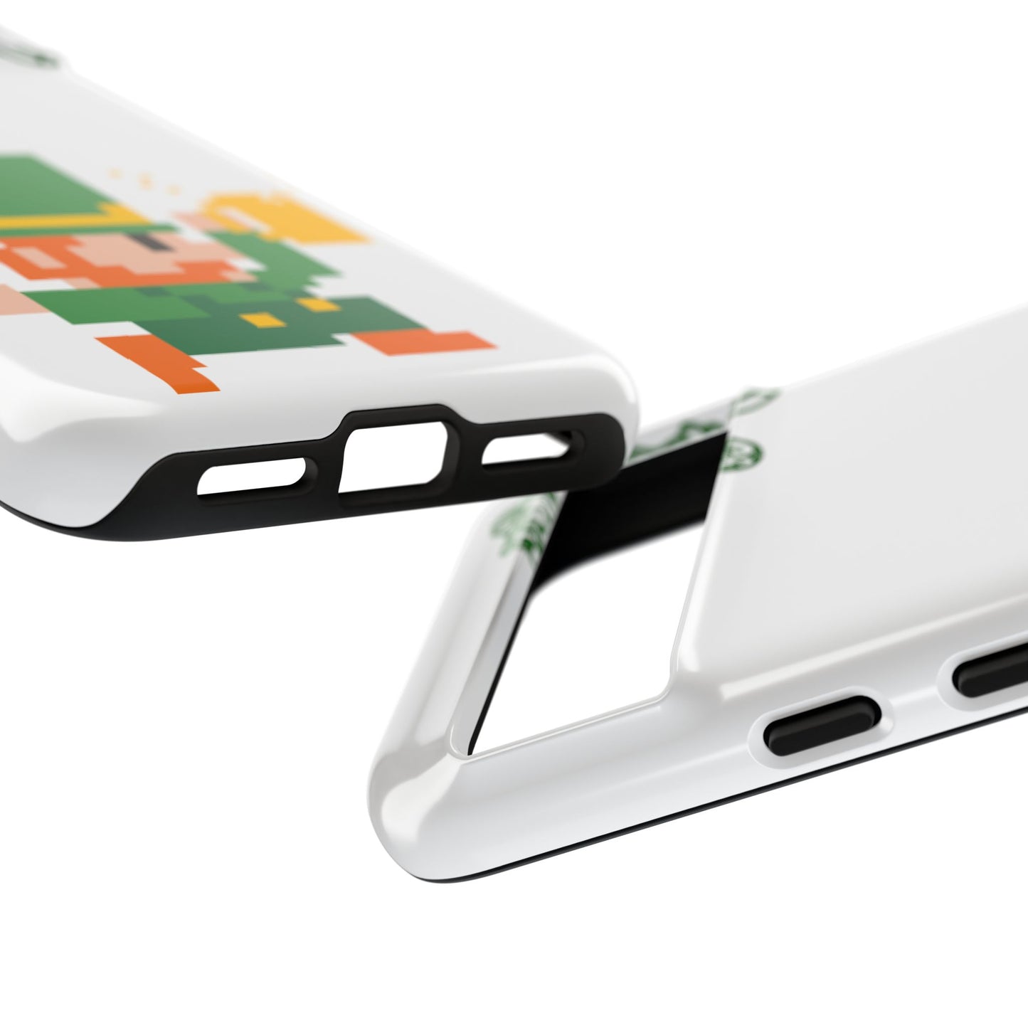 St. Patrick’s Pixel Leprechaun Phone Case — Cute Retro Gaming Clover Design