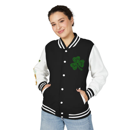 Lucky & Proud Shamrock Letterman Jacket