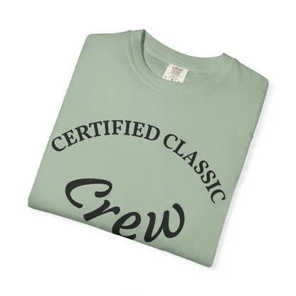 Certified Classics Crew T‑Shirt — Retro Crew Graphic Tee with Back Star Accent