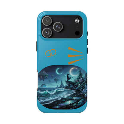 Tough Phone Case — Mystic Moonlit Shore Illustration