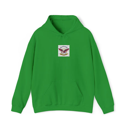 Patriotic Eagle Floral Hoodie – American Flag Wings Graphic Sweatshirt