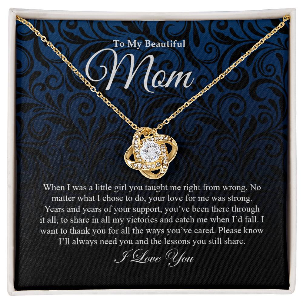 To My Mom | Love Knot Necklace