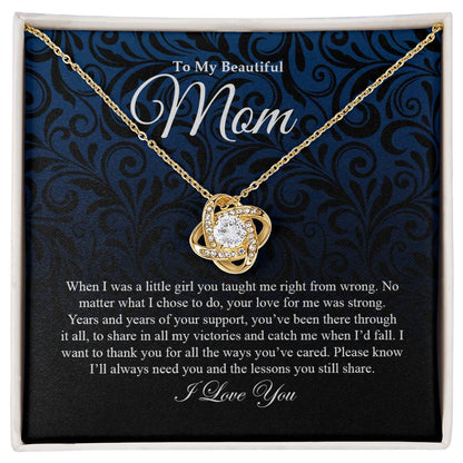 To My Mom | Love Knot Necklace