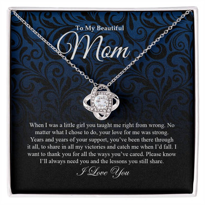 To My Mom | Love Knot Necklace