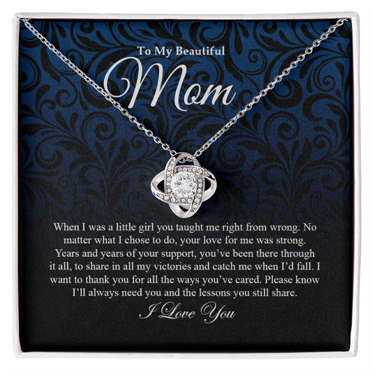 To My Mom | Love Knot Necklace