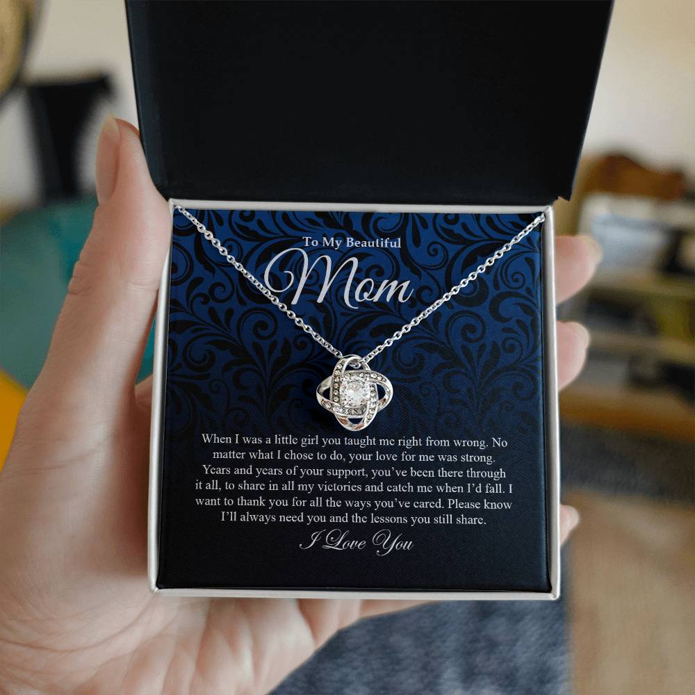 To My Mom | Love Knot Necklace