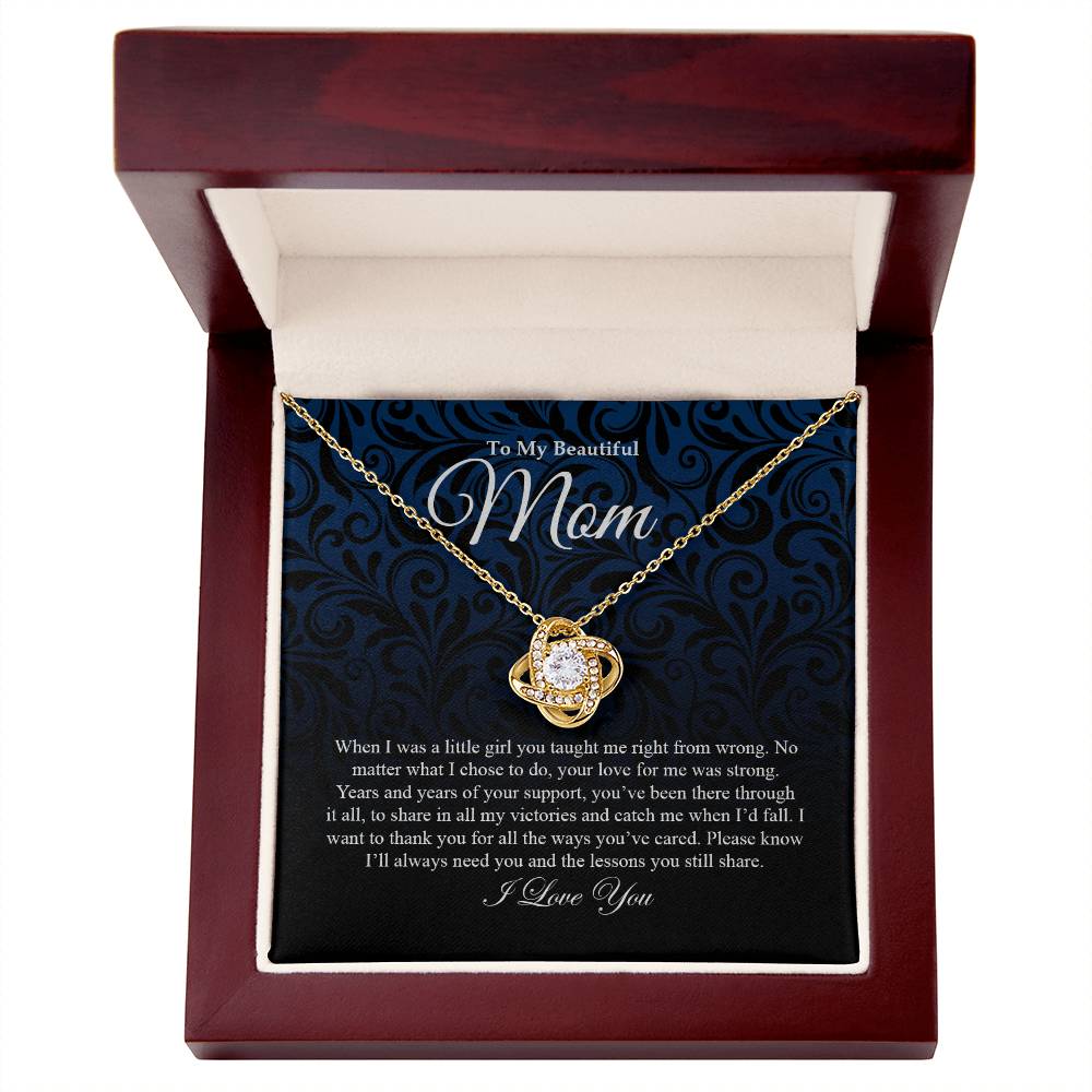 To My Mom | Love Knot Necklace
