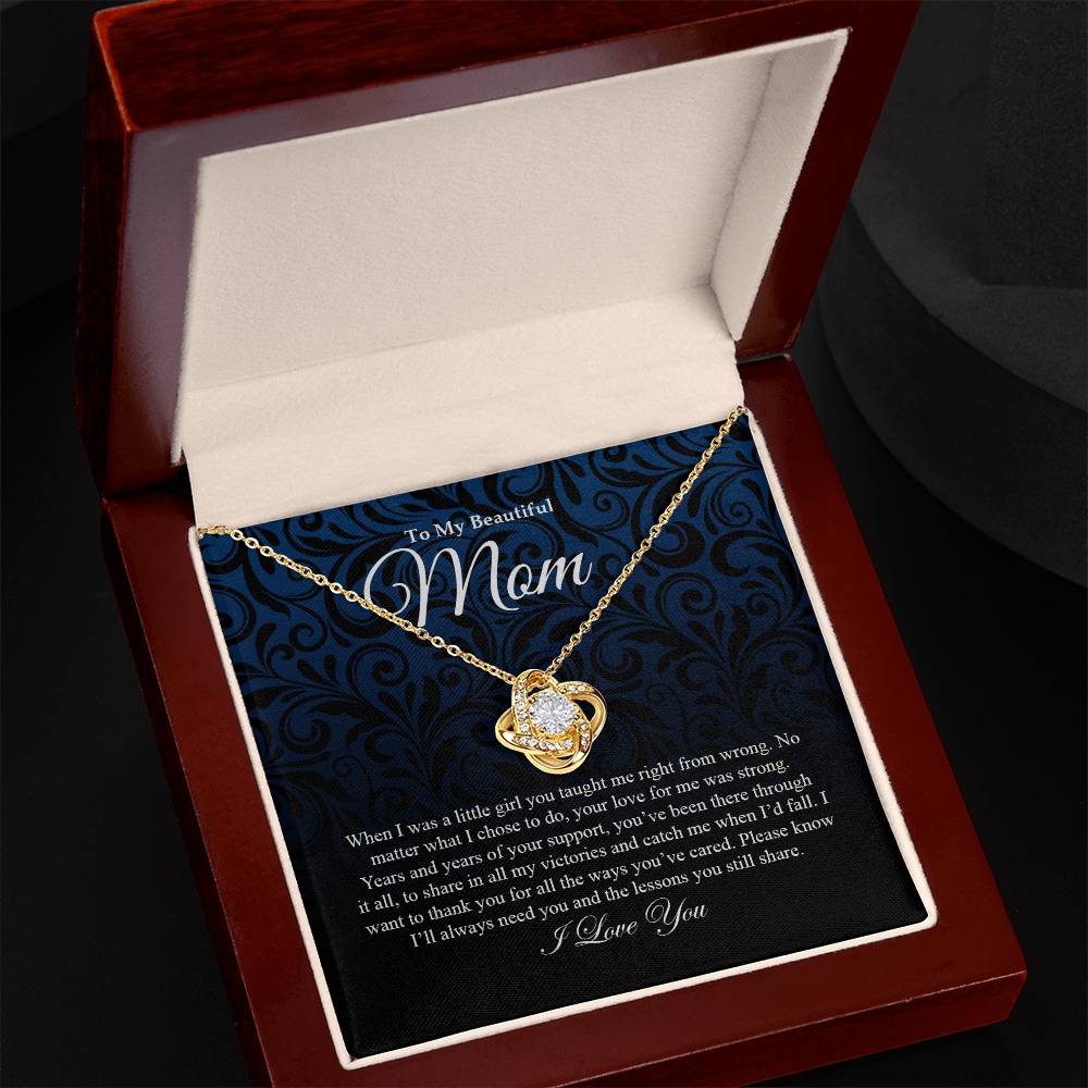 To My Mom | Love Knot Necklace