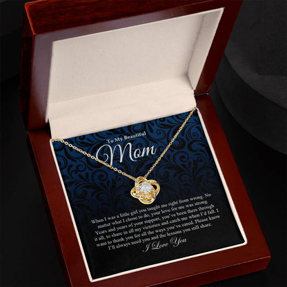 To My Mom | Love Knot Necklace