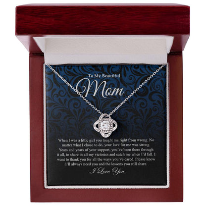 To My Mom | Love Knot Necklace