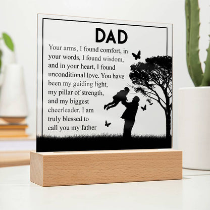 To My Dad | Square Acrylic Plaque