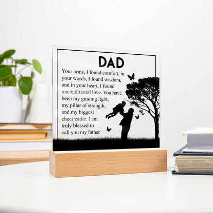 To My Dad | Square Acrylic Plaque