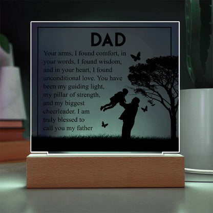 To My Dad | Square Acrylic Plaque